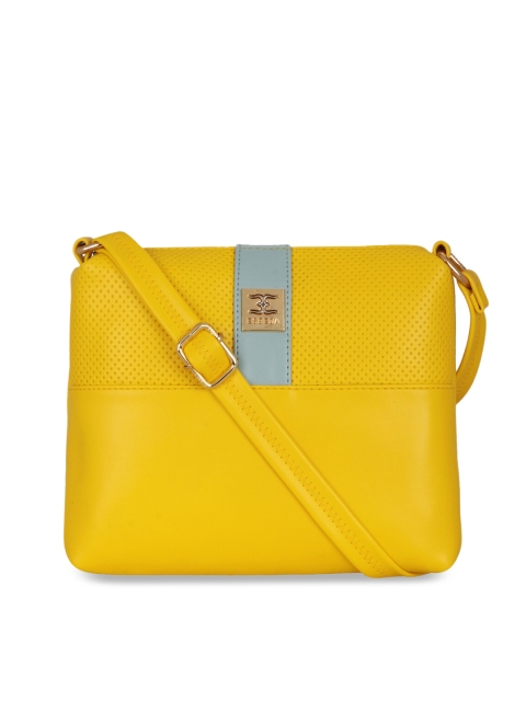 

ESBEDA Yellow Solid Sling Bag