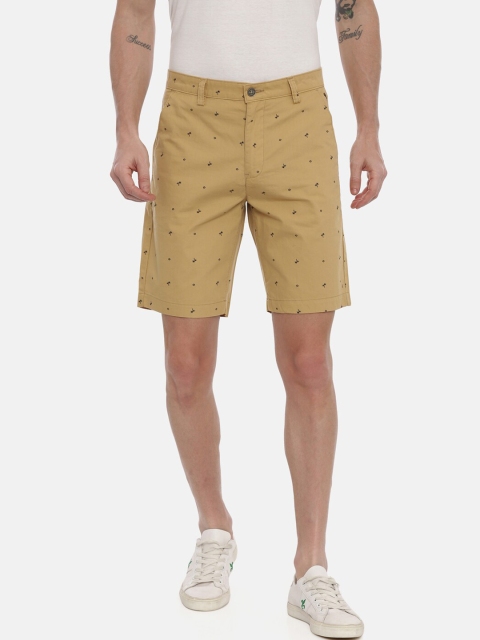 

Classic Polo Men Khaki Printed Slim Fit Regular Shorts