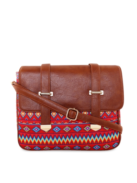 

All Things Sundar Multicoloured Self Design Sling Bag, Multi