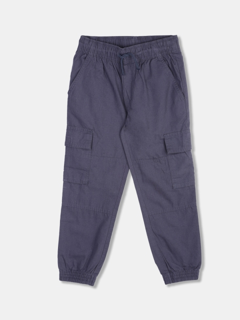 

The Childrens Place Boys Blue Solid Straight-Fit Joggers, Navy blue