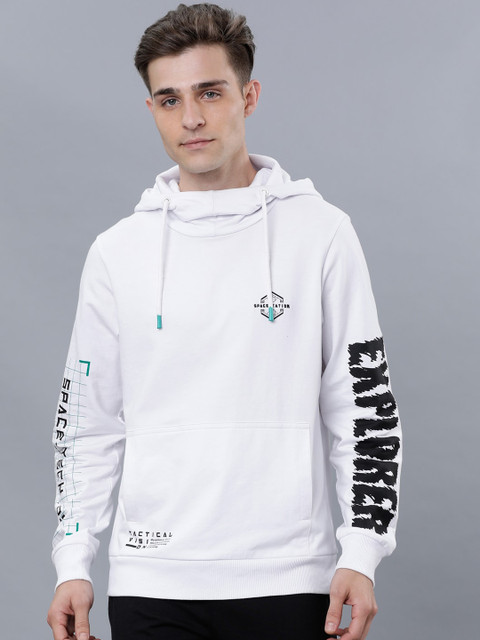 

LOCOMOTIVE Men White Solid Sweatshirt