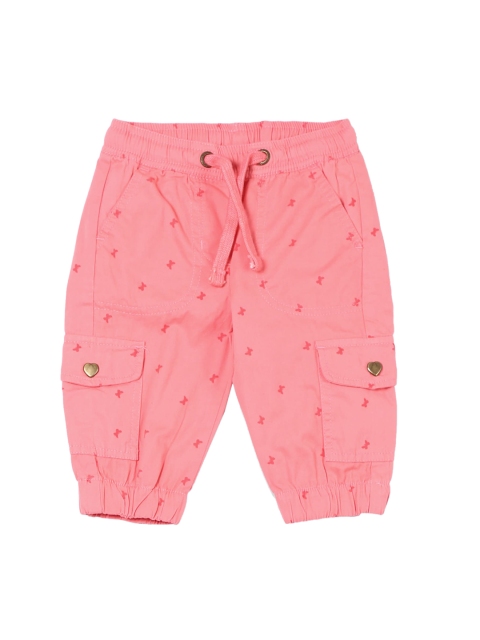 

Cherokee Girls Coral Pink Printed Regular Fit Regular 3/4Th Shorts