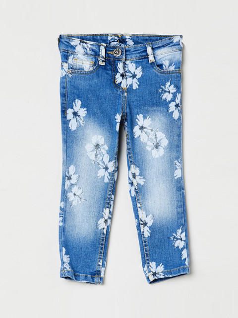 

max Girls Blue Slim Fit Mid-Rise Clean Look Jeans