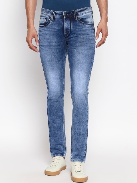 

Lawman pg3 Men Blue Skinny Fit Mid-Rise Clean Look Stretchable Jeans