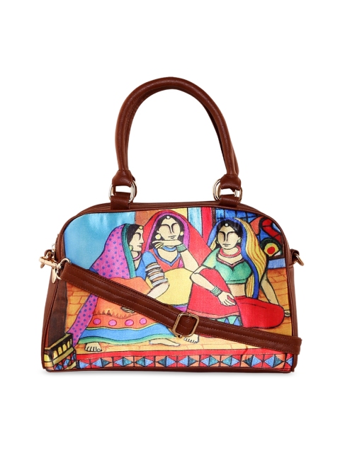 

All Things Sundar Multicoloured Printed Handheld Bag, Multi