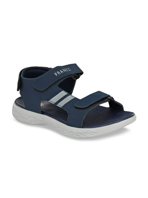 

Franco Leone Men Blue & White Comfort Sandals
