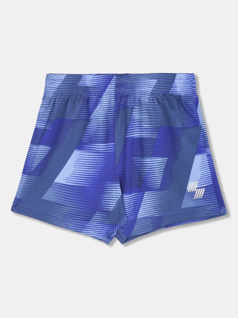 

The Childrens Place Boys Blue Printed Regular Fit Sports Shorts