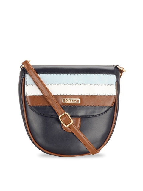 

ESBEDA Black & White Striped Shoulder Bag