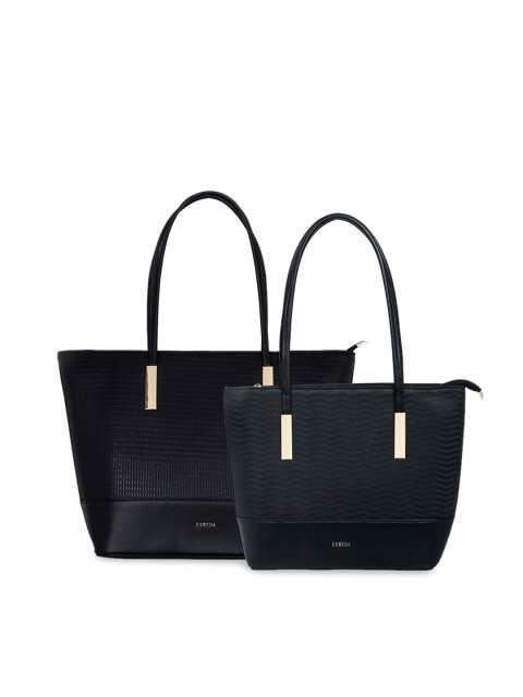 

ESBEDA Set Of 2 Black Solid Shoulder Bags