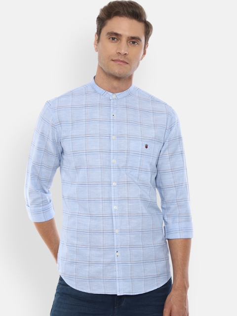

Louis Philippe Sport Men Blue Slim Fit Checked Casual Shirt