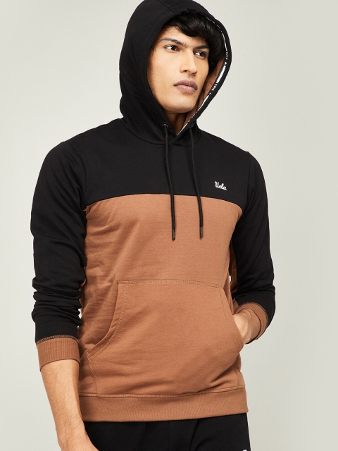 

UCLA Men Brown & Black Colourblocked Sweatshirt