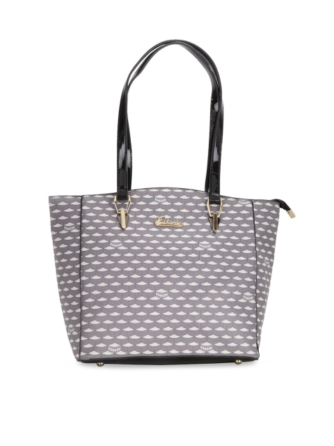 

ESBEDA Grey Printed Tote Bag