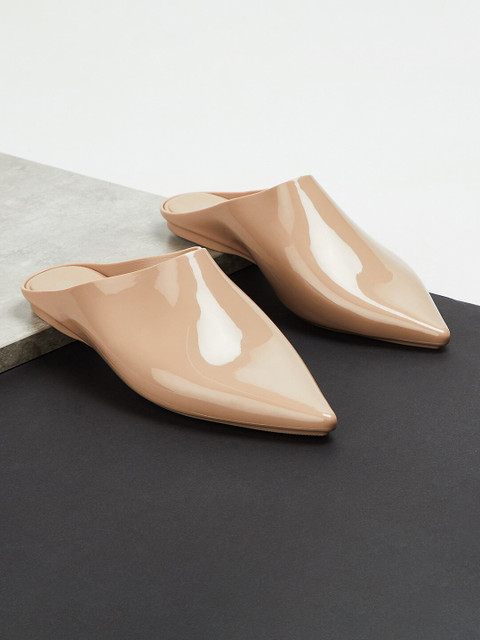 

Ginger by Lifestyle Women Beige Solid Mules