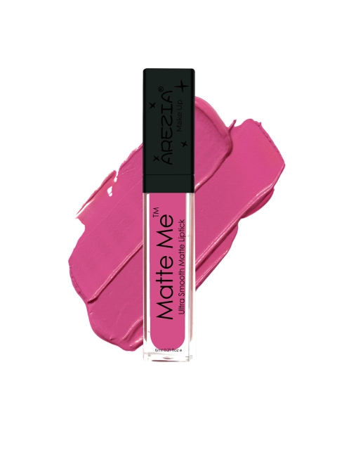 

Arezia Matte Me Ultra Smooth Matte Lipstick Lipcream Lotus Pink AZ-16 - 6 ml