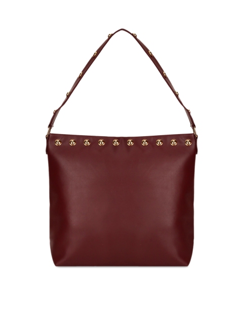 

Berrypeckers Maroon Solid Hobo Bag