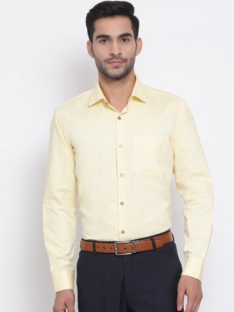 

Richlook Men Yellow Classic Regular Fit Solid Formal Shirt
