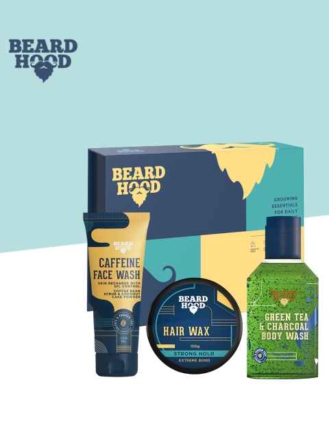 

Beardhood Men Complete Head to Toe Care Kit Gift Box, White