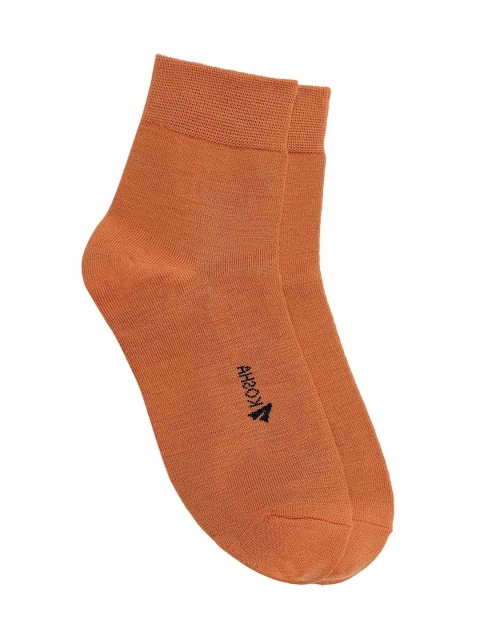 

Kosha Women Orange Solid Above Ankle-Length Socks