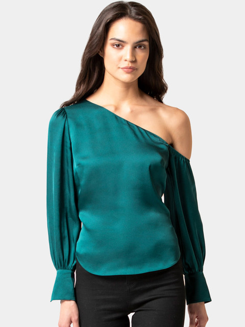 

Forever New Women Green Solid Top