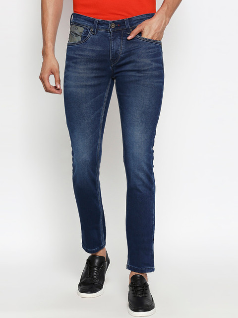 

Lawman pg3 Men Blue Skinny Fit Mid-Rise Clean Look Stretchable Jeans