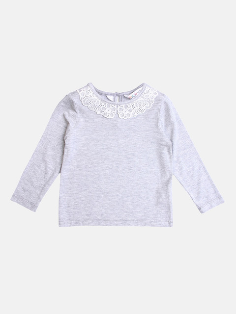 

Beebay Girls Grey Solid Top