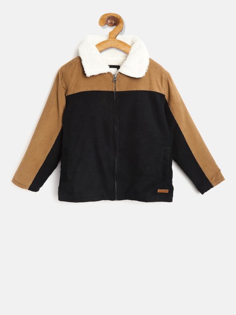 

Cherry Crumble Boys Navy Blue Colourblocked Tailored Jacket