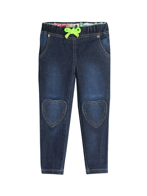 

Cherry Crumble Girls Blue Regular Fit Mid-Rise Clean Look Jeans