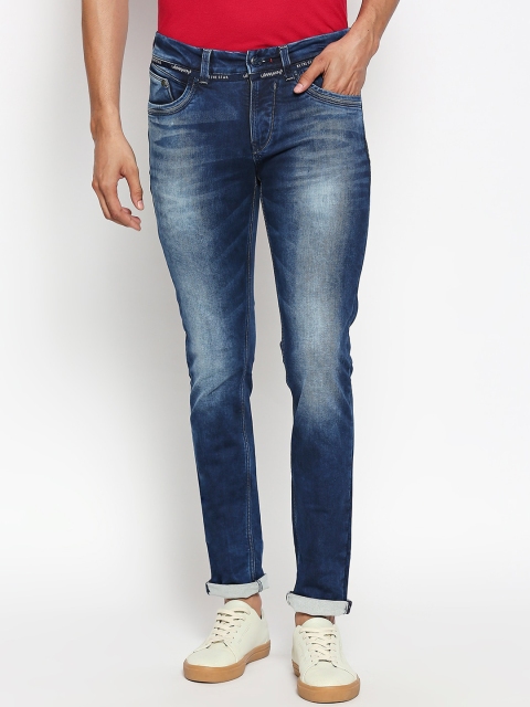 

Lawman pg3 Men Blue Skinny Fit Mid-Rise Clean Look Stretchable Jeans