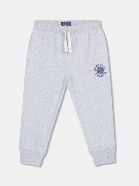 

The Childrens Place Boys Grey Solid Straight-Fit Joggers