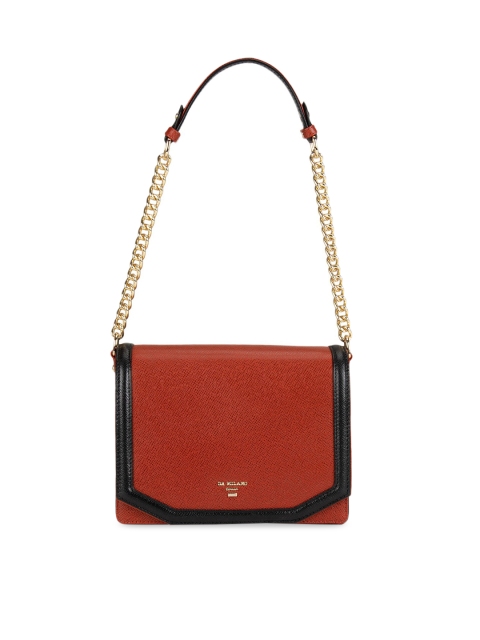 

Da Milano Red Solid Sling Leather Bag