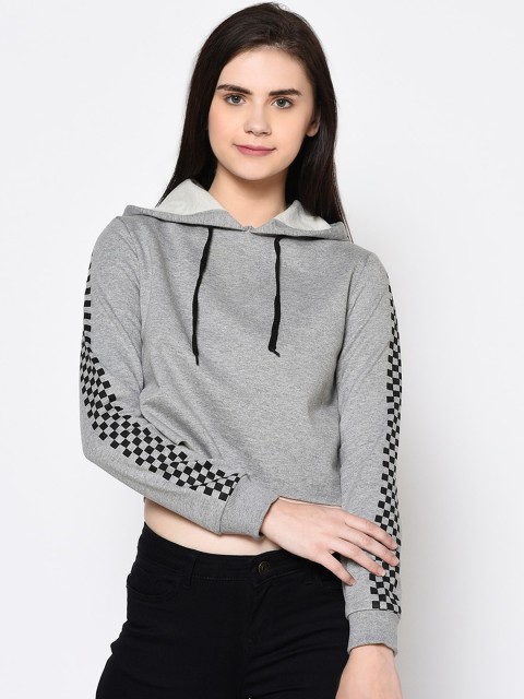 

Rigo Women Grey Solid Sweatshirt