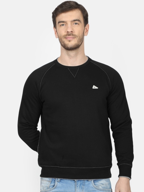 

Monte Carlo Men Black Solid Sweatshirt