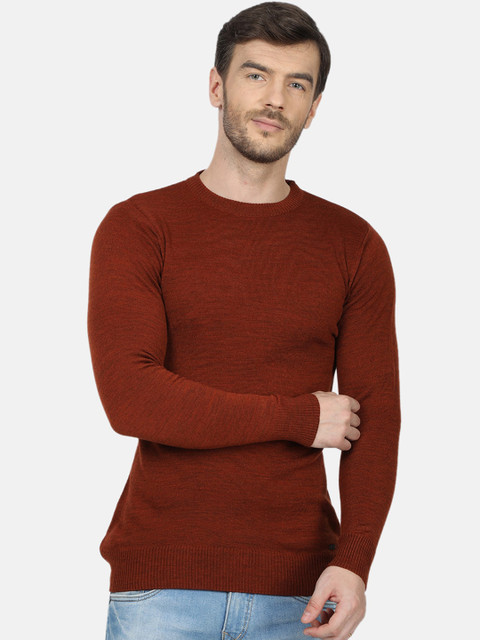

Monte Carlo Men Brown Solid Pullover Sweater