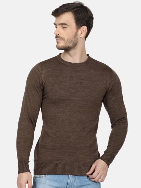 

Monte Carlo Men Brown Solid Pullover Sweater