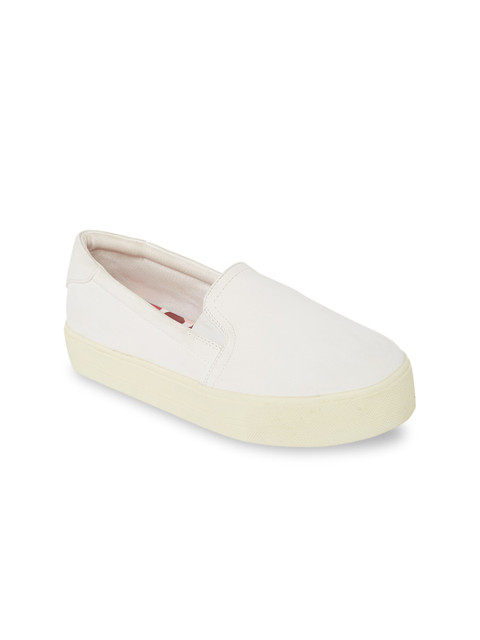 

Call It Spring Women White Slip-On Sneakers
