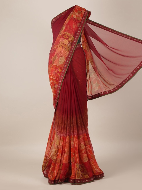 

Pothys Maroon Printed Saree
