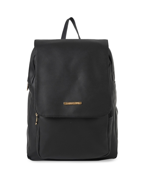 

Lapis O Lupo Women Black Solid Backpack Cum Sling Bag