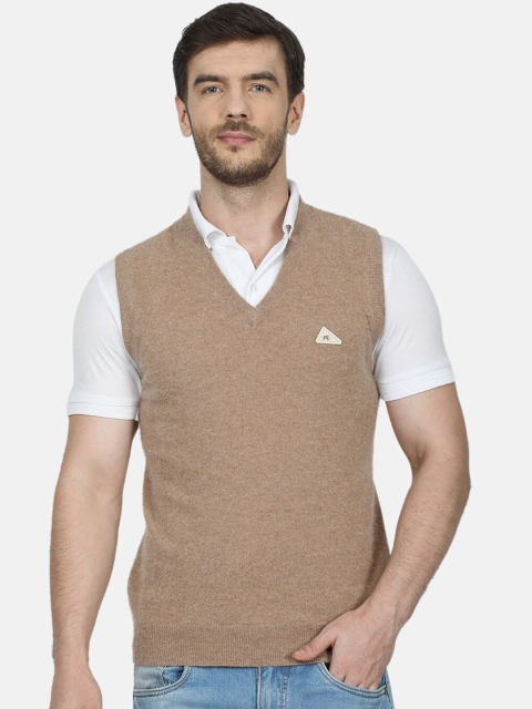 

Monte Carlo Men Brown Solid Sweater Vest