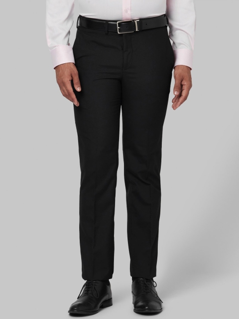 

Park Avenue Men Black Skinny Fit Solid Formal Trousers