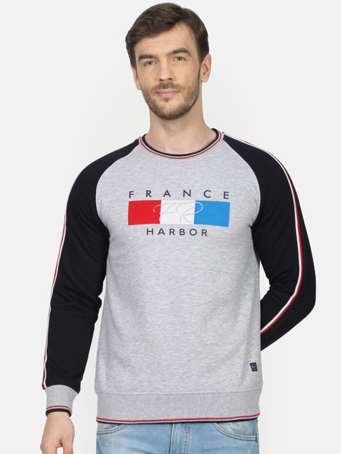

Monte Carlo Men Grey Printed Sweatshirt