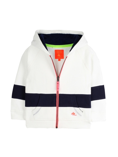 

Cherry Crumble Boys White & Black Colourblocked Sweatshirt