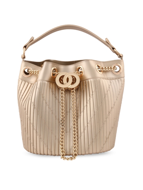 

Jelly Bunny Gold-Toned Self Design Handheld Bag