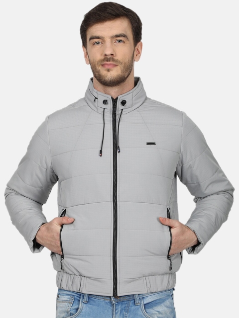

Monte Carlo Men Grey Checked Padded Jacket