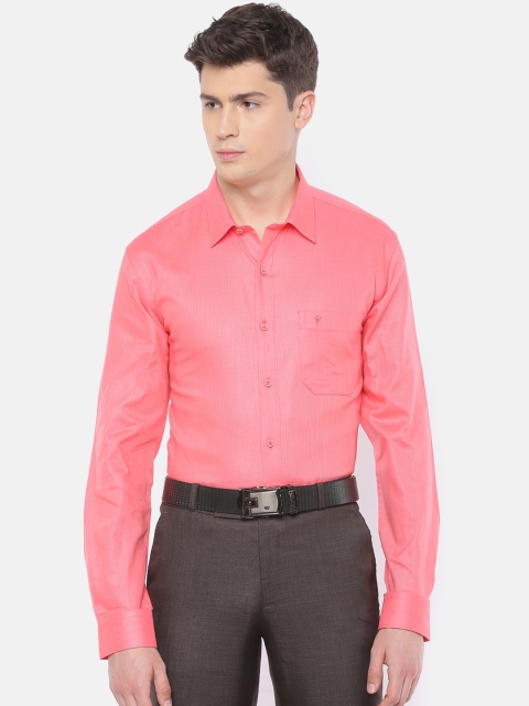 

RAMRAJ COTTON Men Coral Regular Fit Solid Casual Shirt