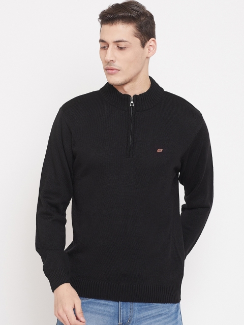 

NEVA Men Black Solid Pullover Sweater