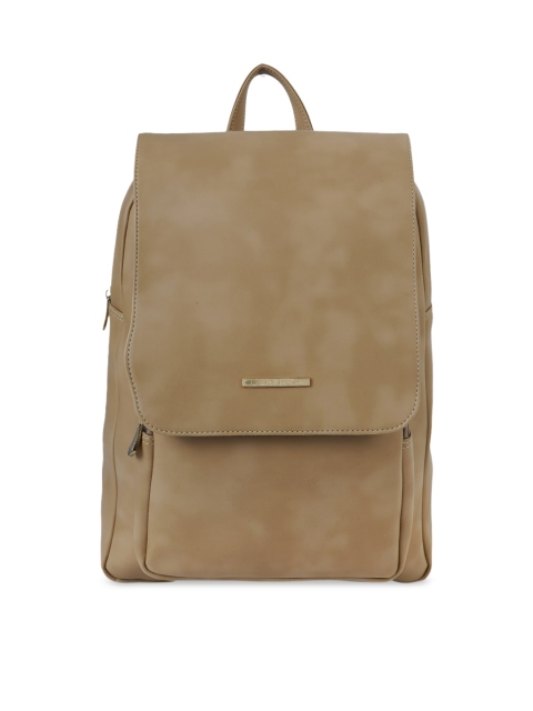 Lapis O Lupo Women Beige Solid Backpack Cum Sling Bag