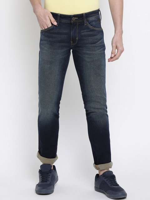 

Wrangler Men Blue Slim Fit Mid-Rise Clean Look Jeans