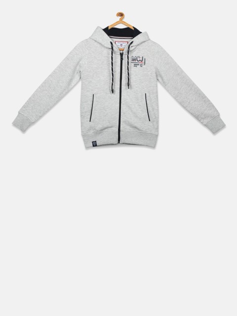 

Monte Carlo Boys Grey Printed Hooded Sweatshirt