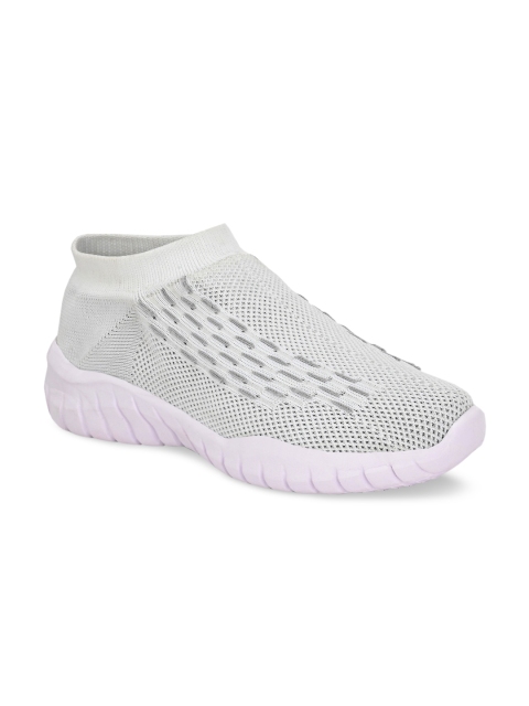 

MENGLER Men Grey Mesh Walking Shoes