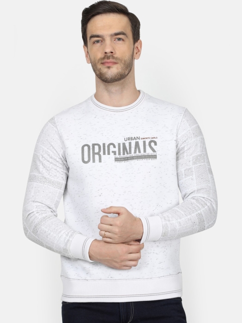 

Monte Carlo Men Off-White Printed Sweatshirt